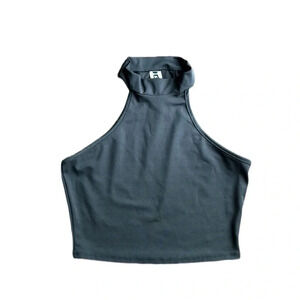 KTOO Black Crop Top | Halter Crop Top | Black Cropped Top | Crop Top | Black